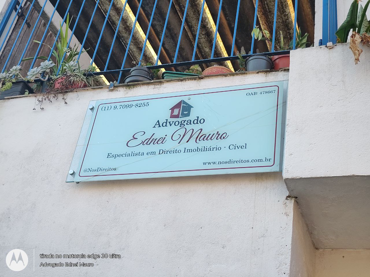 Fachada do escritório Ednei Mauro Advocacia